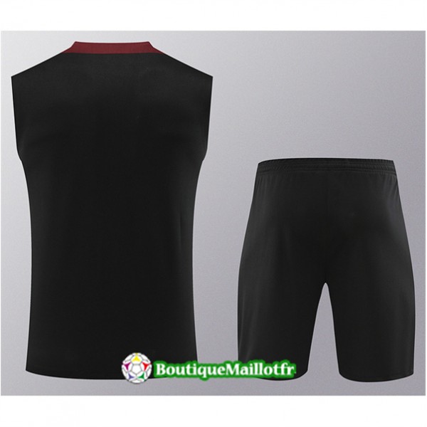 Maillot Kit Entraînement Paris Saint Germain Debardeur 2024 2025 Noir