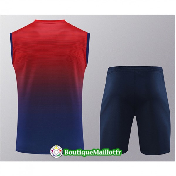 Maillot Kit Entraînement Paris Saint Germain Debardeur 2024 2025 Rouge