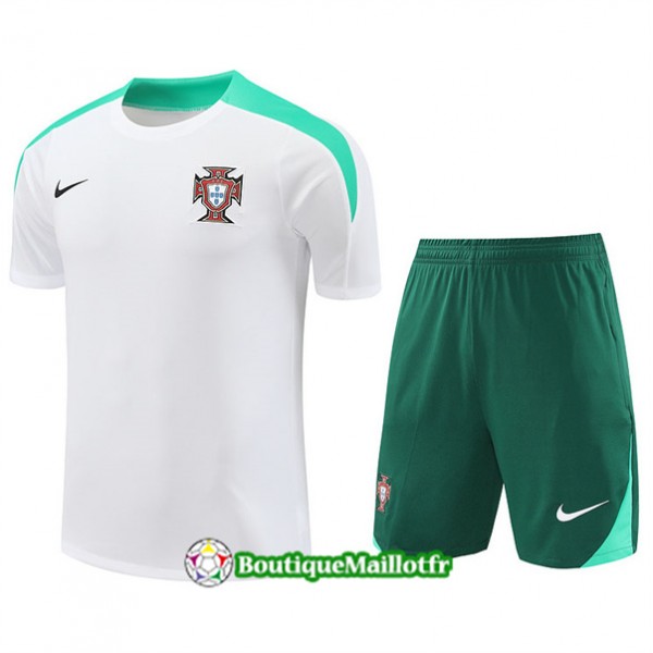 Maillot Kit Entraînement Portugal 2024 2025 Blanc