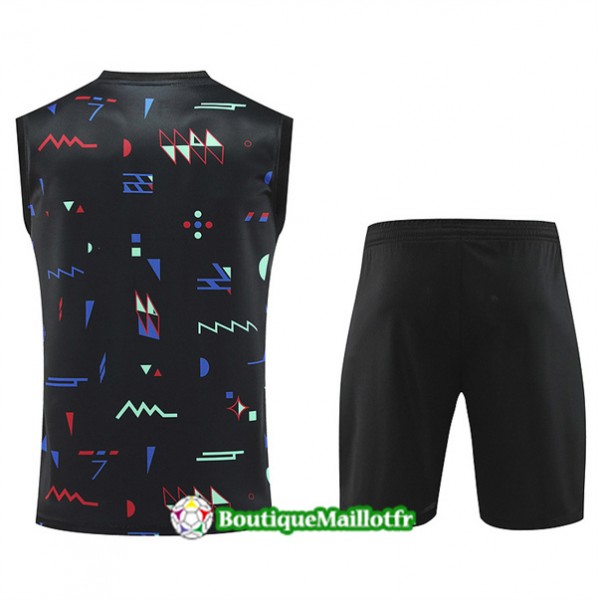 Maillot Kit Entraînement Portugal Debardeur 2024 2025 Noir