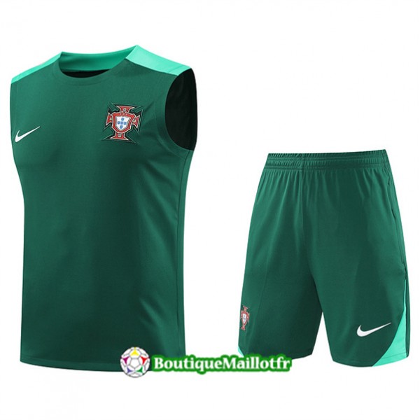 Maillot Kit Entraînement Portugal Debardeur 2024 ...