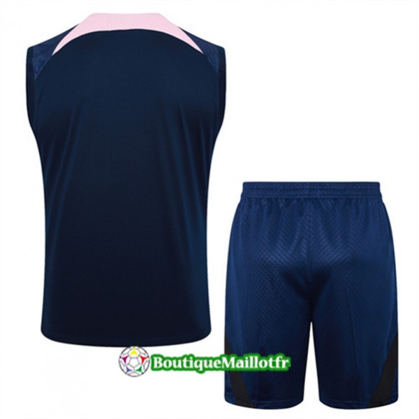 Maillot Kit Entraînement Tottenham Hotspur Debardeur 2024 2025 Bleu Marine