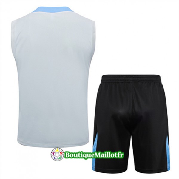 Maillot Kit Entraînement Tottenham Hotspur Debardeur 2024 2025 Gris Clair