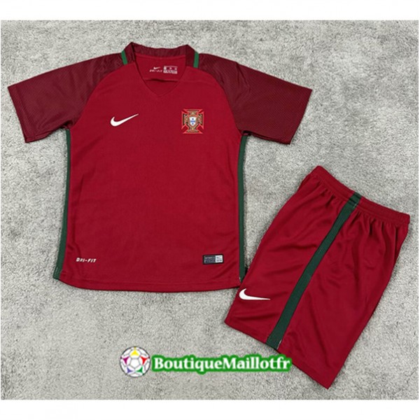 Maillot Portugal Enfant Retro 2016 17 Domicile