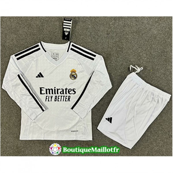 Maillot Real Madrid Enfant 2024 2025 Domicile Manc...