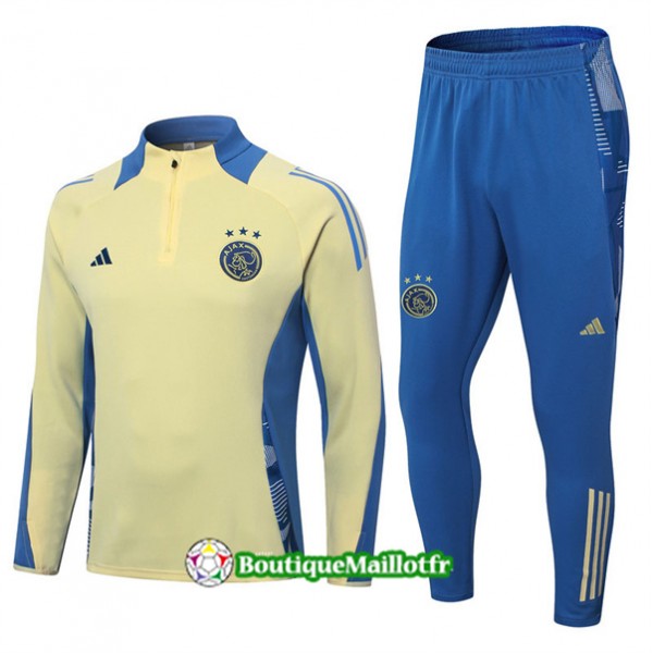 Survetement Ajax Enfant 2024 2025 Jaune