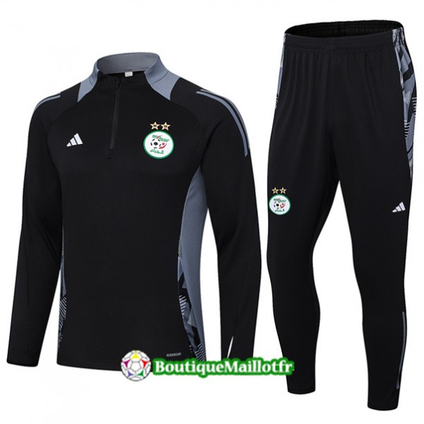 Survetement Algerie Enfant 2024 2025 Noir