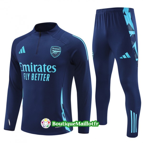 Survetement Arsenal 2024 2025 Bleu Marine