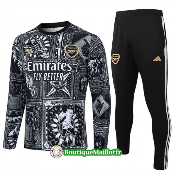 Survetement Arsenal Enfant 2024 2025 Noir