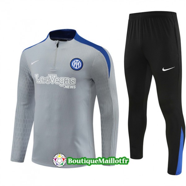 Survetement Inter Milan Enfant 2024 2025 Gris