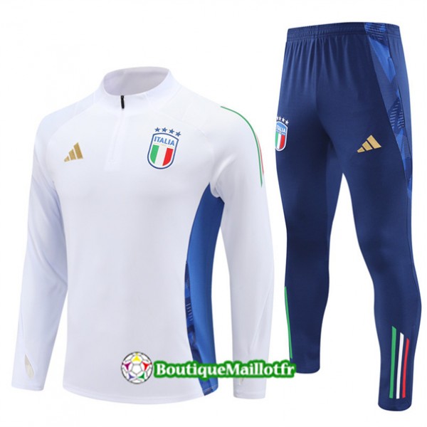 Survetement Italie Enfant 2024 2025 Blanc