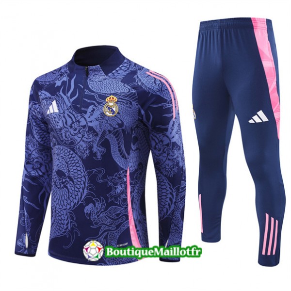 Survetement Real Madrid 2024 2025 Special Bleu Mar...