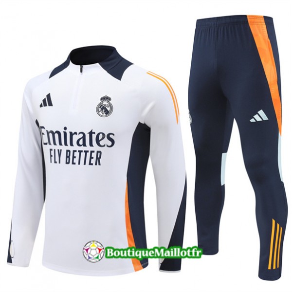 Survetement Real Madrid Enfant 2024 2025 Blanc