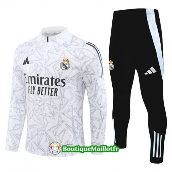 Survetement Real Madrid Enfant 2024 2025 Blanc