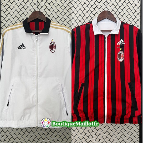 Veste Réversible Coupe Vent Ac Milan 2024 2025 Bl...