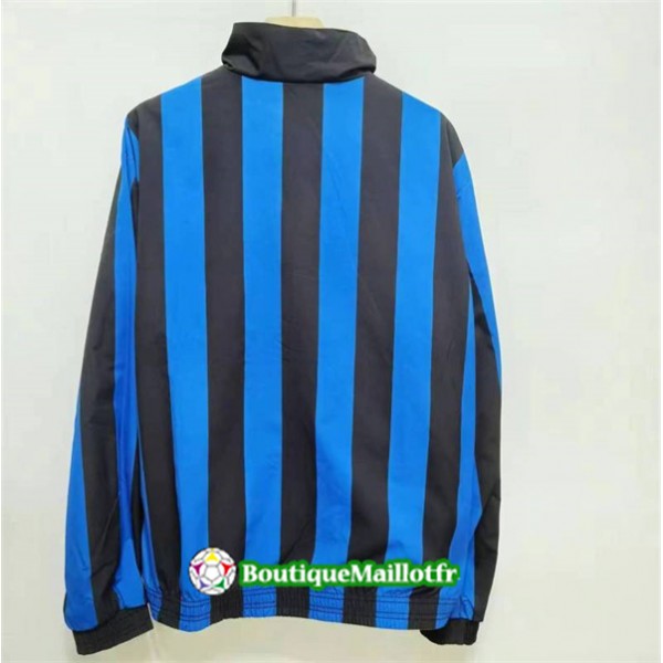 Veste Réversible Coupe Vent Inter Milan Retro 2024 2025 Bleu