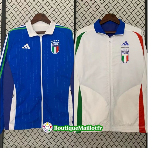 Veste Réversible Coupe Vent Italie 2024 2025 Bleu