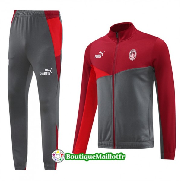 Veste Survetement Ac Milan 2024 2025 Rouge