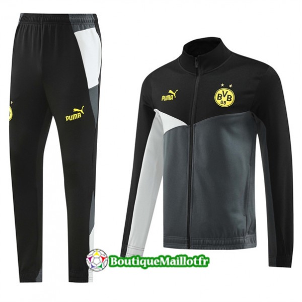 Veste Survetement Borussia Dortmund 2024 2025 Noir