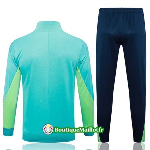 Veste Survetement Brésil 2024 2025 Bleu Ciel