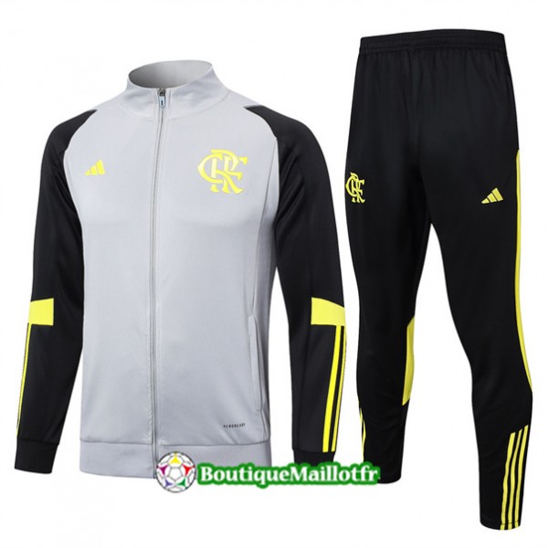 Veste Survetement Flamengo 2024 2025 Gris Clair