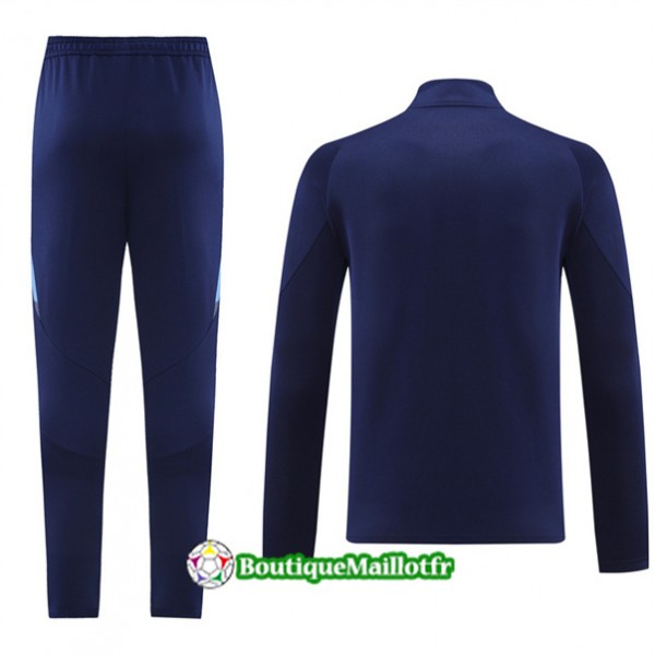 Veste Survetement Italie 2024 2025 Bleu Marine