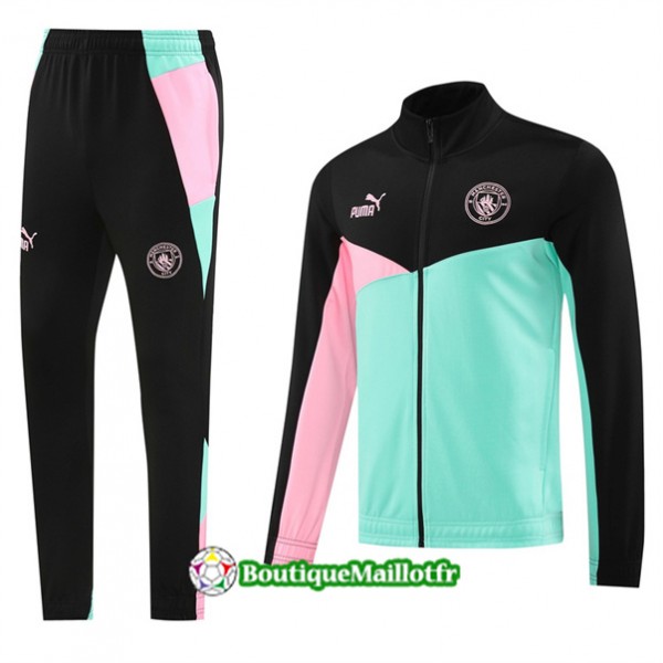 Veste Survetement Manchester City 2024 2025 Vert