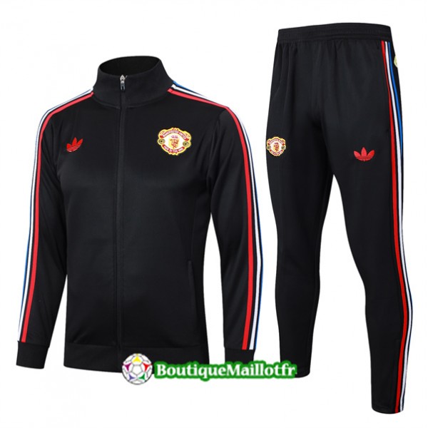 Veste Survetement Manchester United 2024 2025 Noir