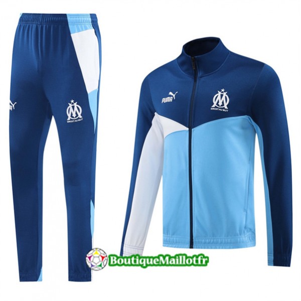 Veste Survetement Marseille 2024 2025 Bleu