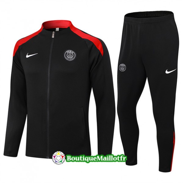 Veste Survetement Paris Psg 2024 2025 Noir