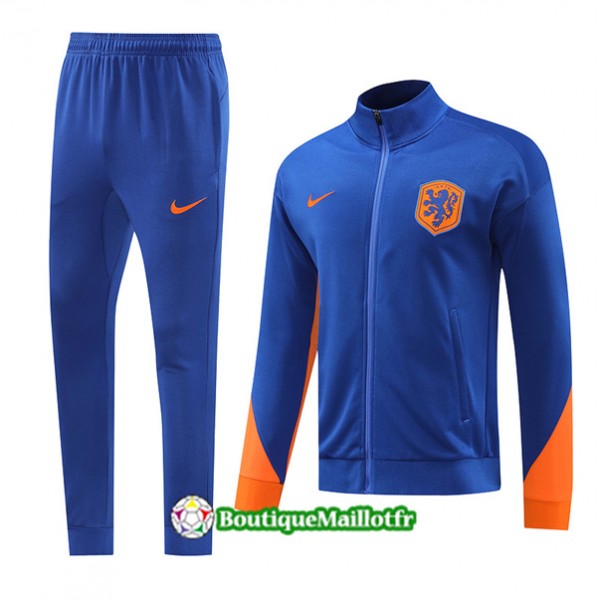 Veste Survetement Pays Bas 2024 2025 Bleu