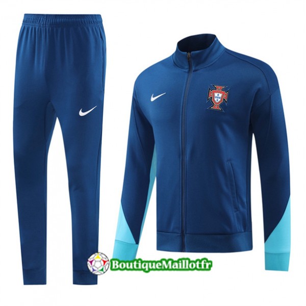 Veste Survetement Portugal 2024 2025 Bleu