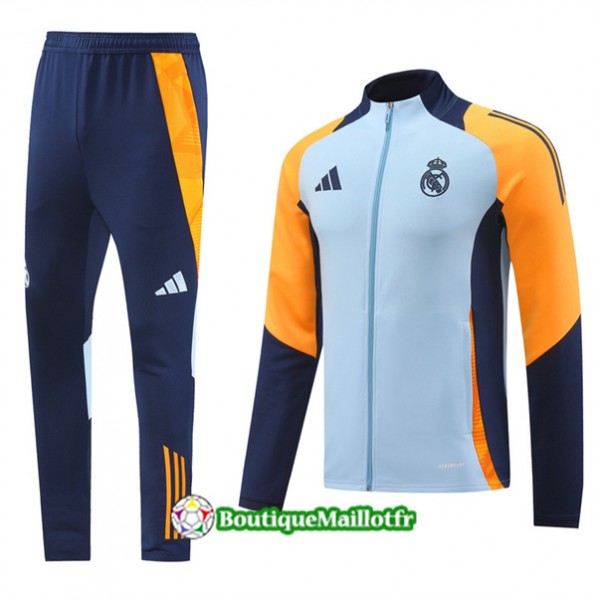 Veste Survetement Real Madrid 2024 2025 Bleu