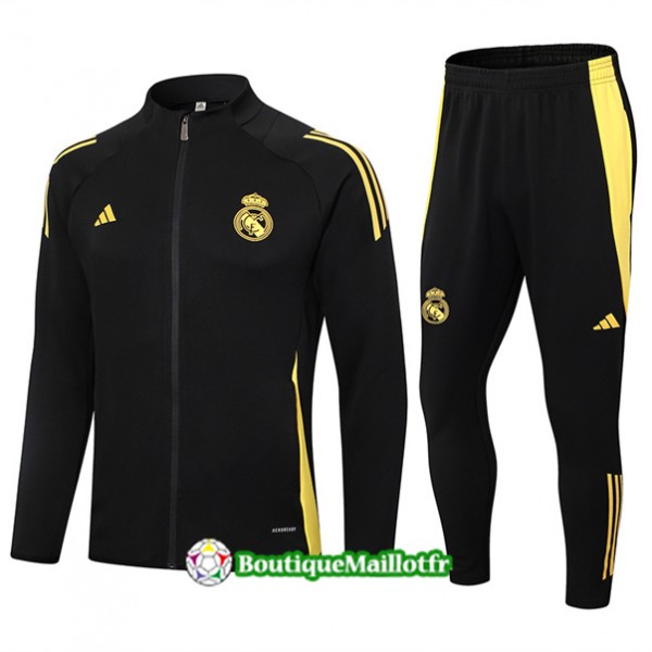 Veste Survetement Real Madrid 2024 2025 Noir