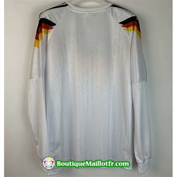 Maillot Allemagne Retro 1990 Domicile Manche Longue