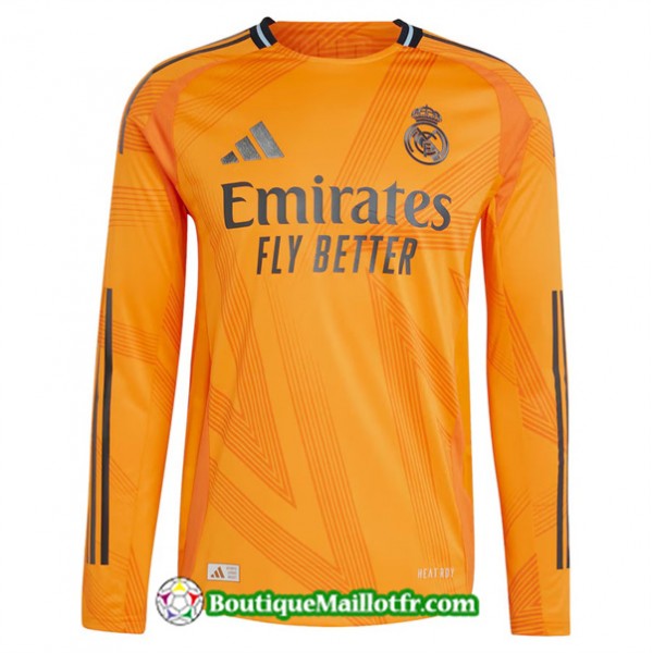 Maillot Real Madrid 2024 2025 Exterieur Manche Lon...