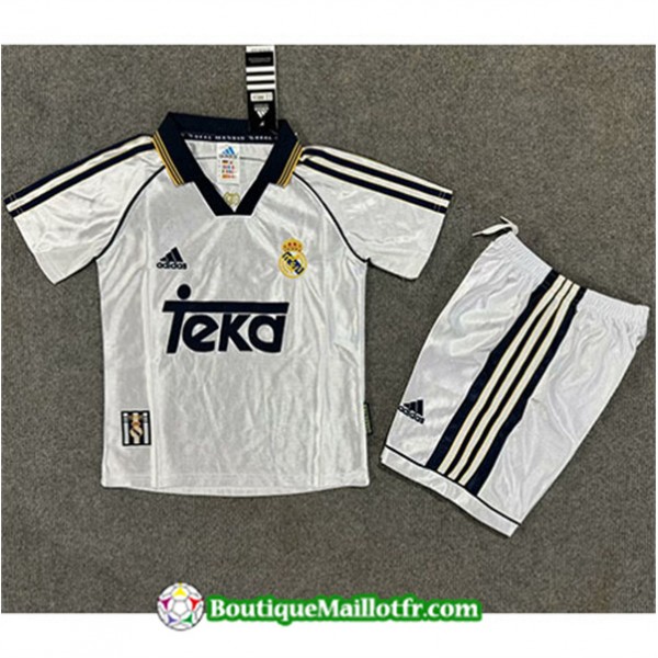 Maillot Real Madrid Enfant Retro 1998 00 Domicile