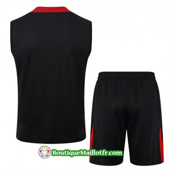 Maillot Kit Entraînement Paris Saint Germain Debardeur 2024 2025 Noir