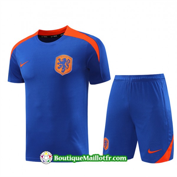 Maillot Kit Entraînement Pays Bas 2024 2025 Bleu