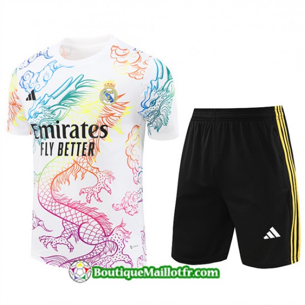 Maillot Kit Entraînement Real Madrid 2024 2025 Bl...