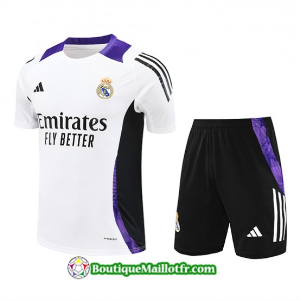 Maillot Kit Entraînement Real Madrid 2024 2025 Bl...