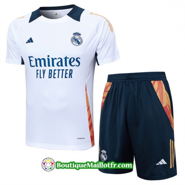 Maillot Kit Entraînement Real Madrid 2024 2025 Bl...