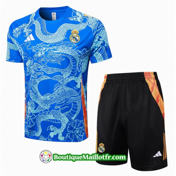 Maillot Kit Entraînement Real Madrid 2024 2025 Bl...