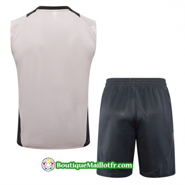 Maillot Kit Entraînement Real Madrid Debardeur 2024 2025 Gris