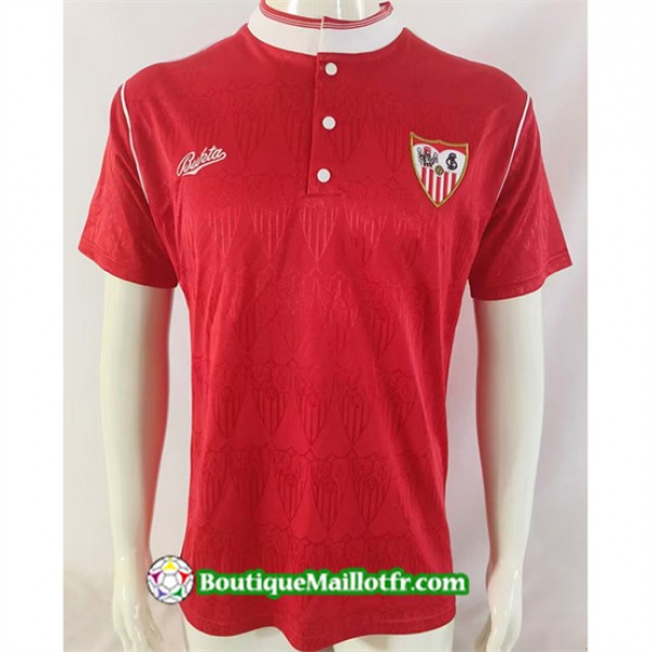 Maillot Seville Retro 1991 92 Exterieur Red