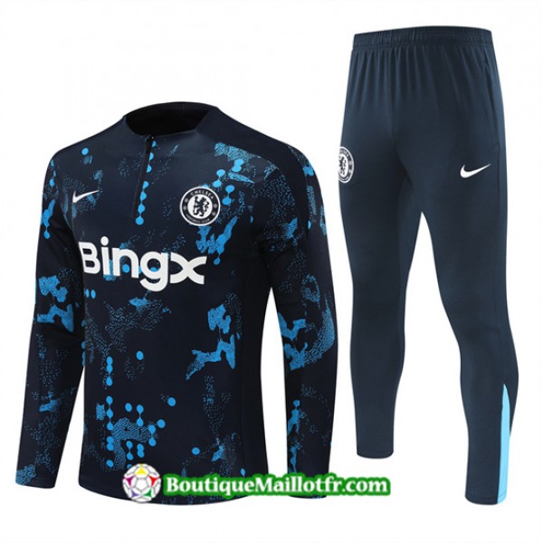 Survetement Chelsea 2024 2025 Bleu Marine