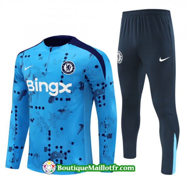 Survetement Chelsea Enfant 2024 2025 Bleu