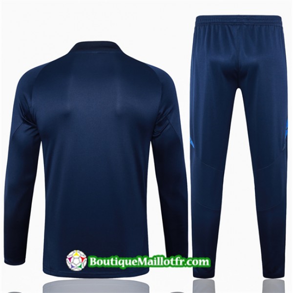 Survetement Italie Enfant 2024 2025 Bleu Marine