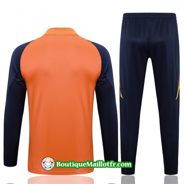 Survetement Manchester United Enfant 2024 2025 Orange