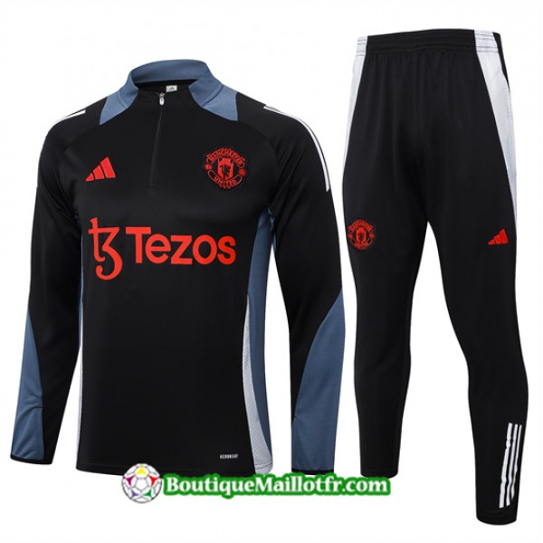 Survetement Manchester United Enfant 2024 2025 Noi...